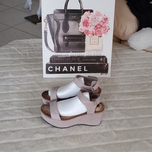 Natural Adam Tucker Baci Platform Wedge Sandals